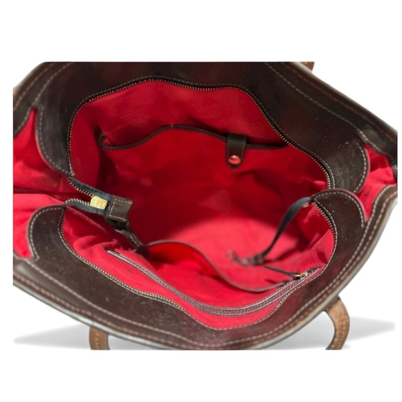 Dooney & Bourke Vintage Monogram Tassel Shoulder Bag with COA & dusty - EUC - Picture 7 of 11